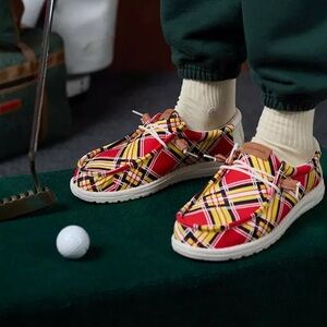 Hey Dude CaddyShack Shoes Men's Size 9 UK 42 Slip On Wally Golf Lightweight Fun